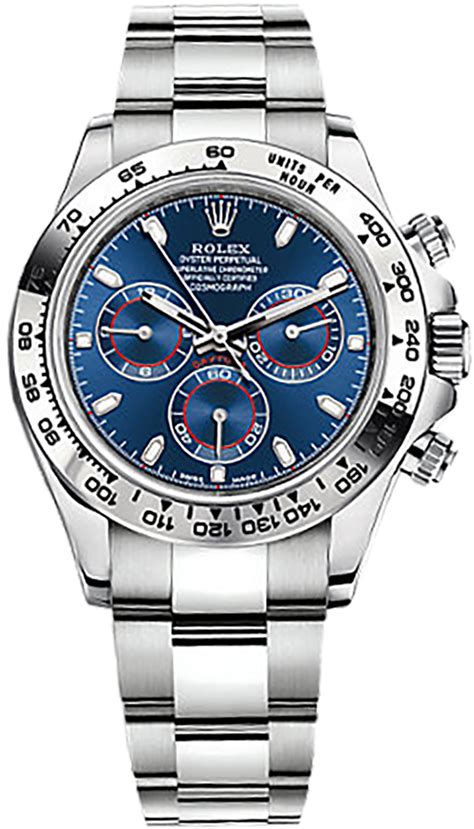 rolex fond bleu homme|Montre Rolex Cosmograph Daytona : platine.